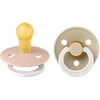 Image de Bibs Lot de 2 Sucettes Rondes Night Colour Blush & Vanilla - 0/6 Mois