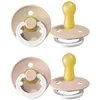 Image de Bibs Sucette Latex Glow in the Dark Vanilla - Blush 0-6 Mois
