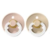 Image de Bibs Lot de 2 Sucettes Rondes Night Colour Blush & Vanilla - 6/18 Mois
