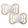 Image de Bibs Lot de 2 Sucettes Symétriques Suprême Glow Blush & Vanilla - 0/6 Mois