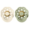 Image de Bibs Lot de 2 Sucettes Rondes Boheme Ivory & Sage - 6/18 Mois