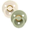 Image de Bibs Lot de 2 Sucettes Symétriques Colour Ivory & Sage - 0/6 Mois