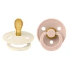 Image de Bibs Lot de 2 Sucettes Symétriques Colour Ivory & Blush - 0/6 Mois