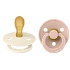 Image de Bibs Lot de 2 Sucettes Symétriques Colour Ivory & Blush - 6/18 Mois