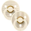 Image de Bibs Lot de 2 Sucettes Rondes Bibs Studio Pin Ivory Vanilla Mix - 6/18 Mois