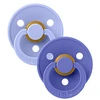 Image de Bibs Lot de 2 Sucettes Rondes Colour Hush & Grape - 6/18 Mois