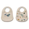 Image de Liewood Lot de 2 Bavoirs Tilda - Sea Creature Sandy