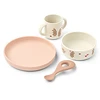 Image de Liewood Set Repas 4 Pièces Vivi - Wild Child Rosey