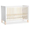 Image de Kinderkraft Lit Bébé Evolutif NICO Blanc et Bois - 60 x 120 cm