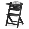 Image de Kinderkraft Chaise Haute ENOCK avec Coussin - Noir