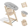 Image de Stokke Chaise Haute Tripp Trapp avec Newborn Set et Baby Set - Naturel et Gris