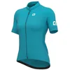 Image de Maillot vélo manches courtes femme Alé Cycling Level L turquoise