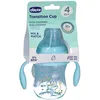 Image de Chicco Transition Cup 200 ml 4m+   Gobelet de Transition en Silicone Souple - Bleu