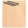 Image de Baguettes de placage en bois x 25 : Bouleau 914 x 5 x 5 mm