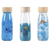 Image de Petit Boum Lot de 3 Bouteilles Sensorielles Float Spy & Sound - Bleu Mer Poisson