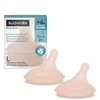 Image de Suavinex Lot de 2 Tétines Zerø.Zerø 1 Trou Medium - Débit Rapide