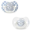 Image de Suavinex Lot de 2 Sucettes Symétriques SX Pro Night & Day Wild and Free Bleu - 0/6 Mois