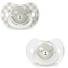Image de Suavinex Lot de 2 Sucettes Symétriques SX Pro Night & Day Wild and Free Gris - 6/18 Mois
