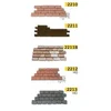 Image de 300 tuiles marrons 11x6x1.5mm - Accessoires maquettes cÃ©ramique