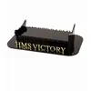 Image de Base d'Exposition en Plexiglass Noir et Or pour Maquette HMS Victory