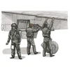 Image de Figurines militaires : Pilote franÃ§ais et deux mÃ©caniciens pour ModÃ¨le spÃ©cial Hobby Mirage F.1C