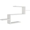 Image de Bibliothèque en bois "Twist" - 104 x 14 x 49 cm - Blanc