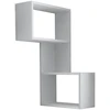 Image de Étagère murale en bois "Part" - 47 x 20 x 85 cm - Blanc