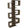Image de Bibliothèque en bois "Lotus" - 75 x 21 x 161 cm - Noyer