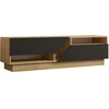 Image de Meuble TV en bois "Yaprak" - 160 x 40 x 45 cm - Saphir, Anthracite