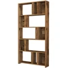 Image de Bibliothèque en bois "Lima" - 90 x 20 x 180 cm - Noyer