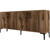 Image de Buffet en bois "Kiev" - 180 x 35 x 78 cm - Noyer