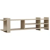 Image de Meuble TV en bois "Zeyna" - 156 x 29 x 40 cm - Travertin
