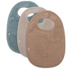 Image de Jollein Lot de 3 Bavoirs - Sea Green Nougat & Biscuit