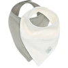 Image de Jollein Lot de 2 Bavoirs Bandana Gaze de Coton - Olive Green & Oatmeal