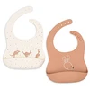 Image de Jollein Lot de 2 Bavoirs Silicone - Kangaroots
