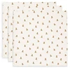 Image de Jollein Lot de 3 Langes Gaze de Coton - Mini Teddy Bear