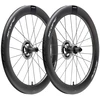 Image de Roues vélo carbone Scope Cycling Race R6 65mm Frein à disque Centerlock noir Pneu et tubeless ready Shimano 10-11-12v et Sram 10-11v