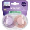 Image de Philips Avent Sucette +6m Soft rose/lila