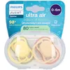 Image de Philips Avent Ultra Air Sucette +0m Air beige/vert