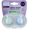 Image de Philips Avent Sucette +0m Start vert/bleu uni
