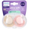 Image de Philips Avent Sucette +0m Soft rose/beige