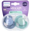 Image de Philips Avent Sucette +6m Soft bleu/vert
