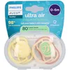 Image de Philips Avent Ultra Air Sucette +0m Air design beige