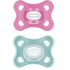 Image de MAM Lot de 2 Sucettes Comfort Silicone Rose - 2/12 Mois