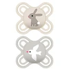 Image de MAM Lot de 2 Sucettes Perfect Lapin et Oiseau - 0/2 Mois