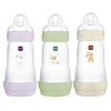 Image de MAM Lot de 3 Biberons Anti-coliques Easy Start Lilas, Vert et Sable - 260 ml