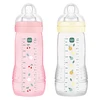 Image de MAM Lot de 2 Biberons Easy Active 2ème ge Berry & Pearl - 330 ml