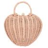 Image de Olli Ella Panier en Rotin Coeur - Rose