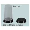 Image de Vitrine haute et ronde (haut plat) : Base avec LED Lumineux