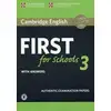 Image de Cambridge English First for Schools 3 Student's Book with Answers with Audio